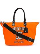 Moschino Construction Tote, Women's, Yellow/orange, Cotton/polyamide/polyurethane