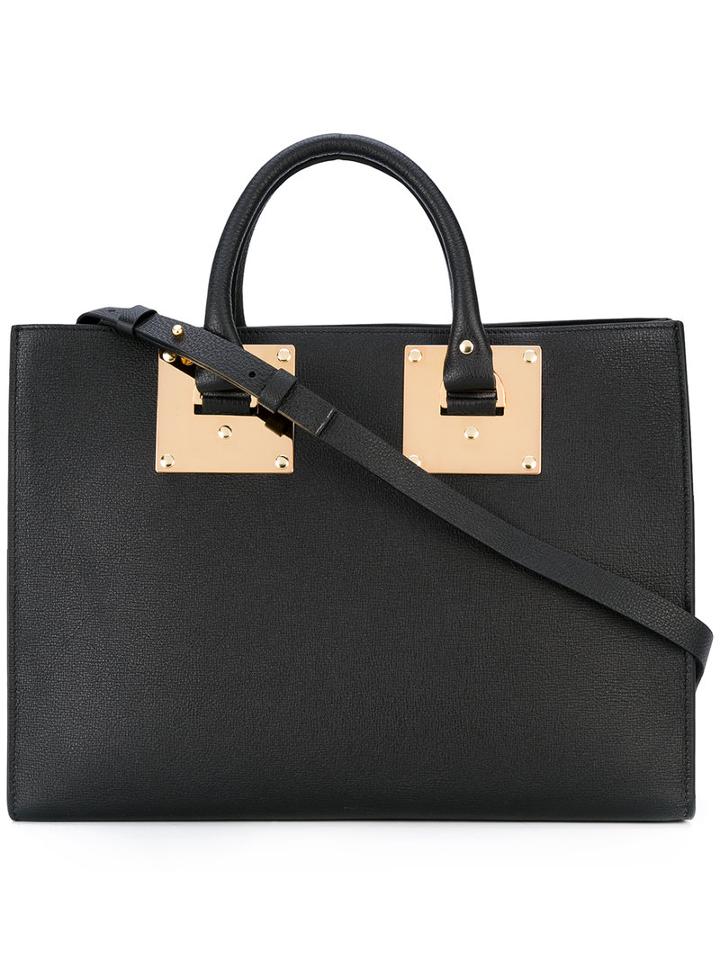 Sophie Hulme - Top Handle Tote - Women - Calf Leather - One Size, Black, Calf Leather