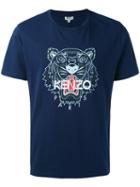 Kenzo - Tiger Printed T-shirt - Men - Cotton - L, Blue, Cotton