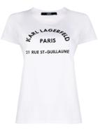 Karl Lagerfeld Address Logo T-shirt - White