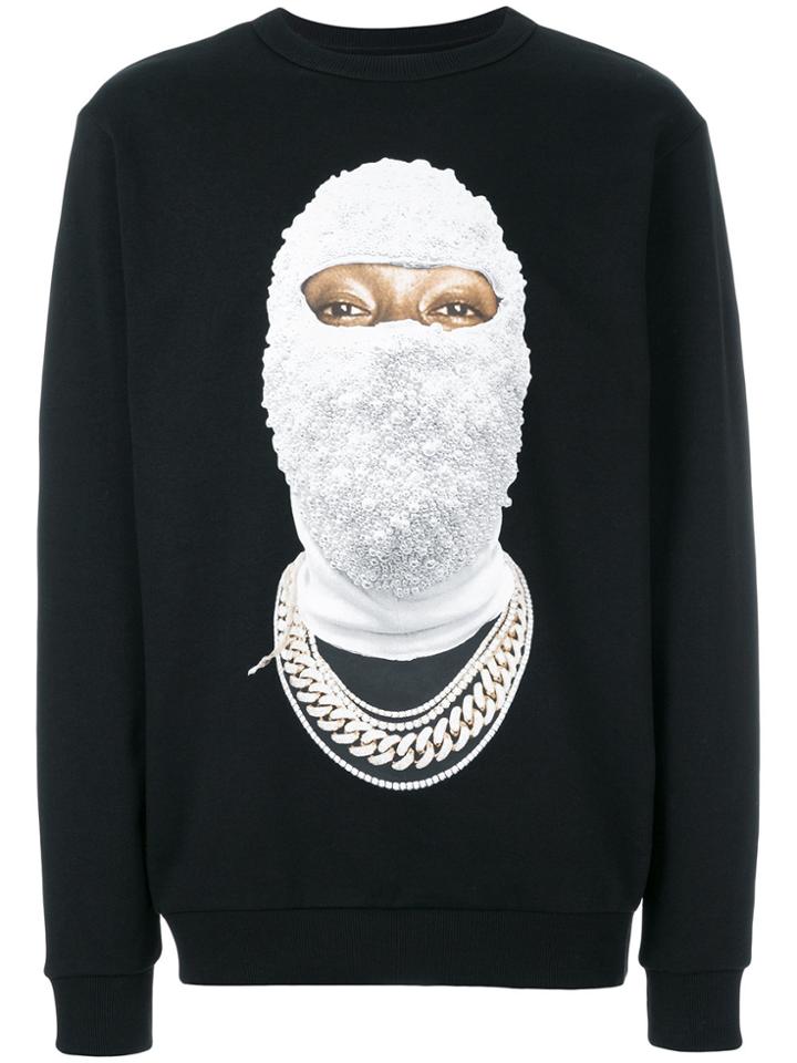 Ih Nom Uh Nit Face Gold Sweatshirt - Black