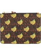 Moschino Banana Monogrammed Clutch