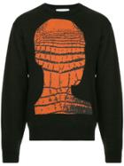 Strateas Carlucci Crochead Print Knit Sweater - Black