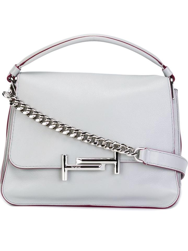 Tod's Top Handle Tote, Women's, Grey