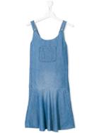Chloé Teen Denim Pinafore Dress - Blue