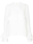 Matin Haarlem Ruffle Blouse - White