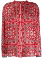 Isabel Marant Bandana Print Button-up Shirt - Red