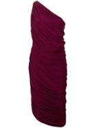 Norma Kamali Ruched Tube Cocktail Dress - Red