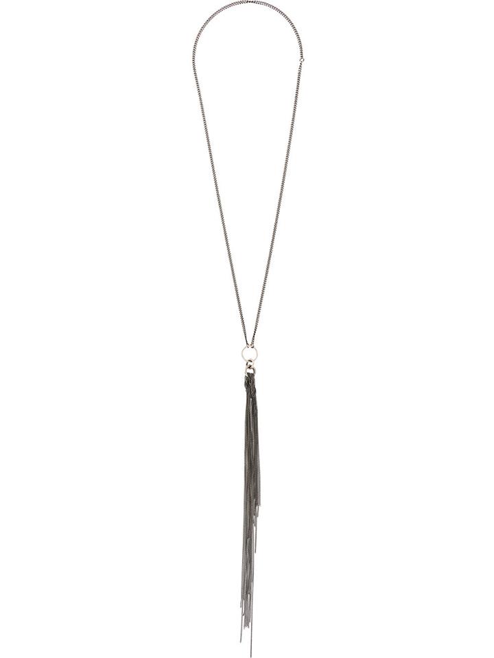 Ann Demeulemeester Blanche Chain Tassel Necklace - Metallic