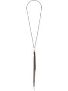 Ann Demeulemeester Blanche Chain Tassel Necklace - Metallic