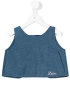 Lapin House - Cropped Denim Tank Top - Kids - Cotton - 10 Yrs, Girl's, Blue