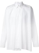 Marni Asymmetric Shirt, Men's, Size: 52, White, Cotton