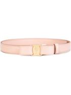 Salvatore Ferragamo 'vara' Belt, Women's, Size: 95, Pink/purple, Calf Leather