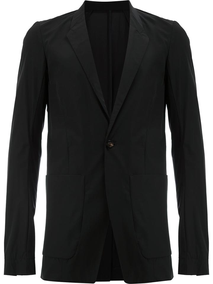 Rick Owens Slim Fit Blazer - Black