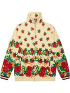 Gucci Oversize Printed Chenille Jacket - White