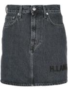 Helmut Lang Denim Mini Skirt - Grey