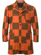 Comme Des Garçons Vintage Checked Single Breast Jacket, Men's, Size: Small, Yellow/orange