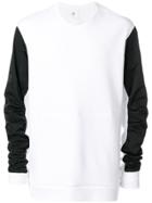 Lost & Found Rooms Technical Sleeve Sweatshirt - White
