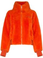 Ambush Logo Embroidered Fleece Jacket - Orange