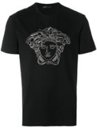 Versace Medusa Crystal-embellished T-shirt - Black
