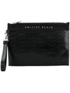 Philipp Plein Zipped Pouch - Black