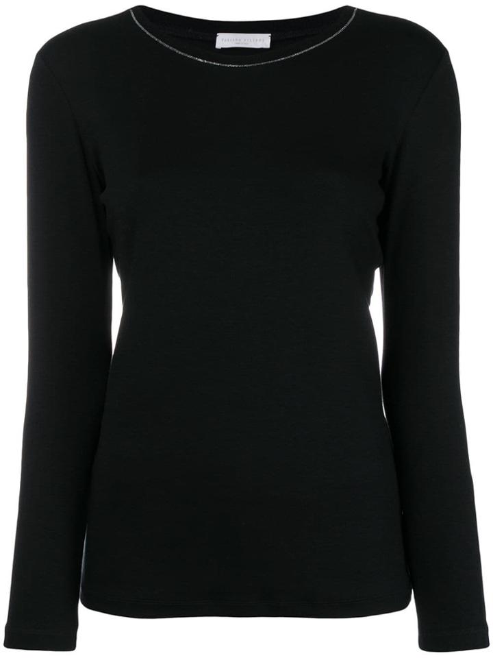 Fabiana Filippi Embellished Fine-knit Sweater - Blue