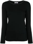 Fabiana Filippi Embellished Fine-knit Sweater - Blue