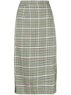P.a.r.o.s.h. Checkered Print Pencil Skirt - Neutrals