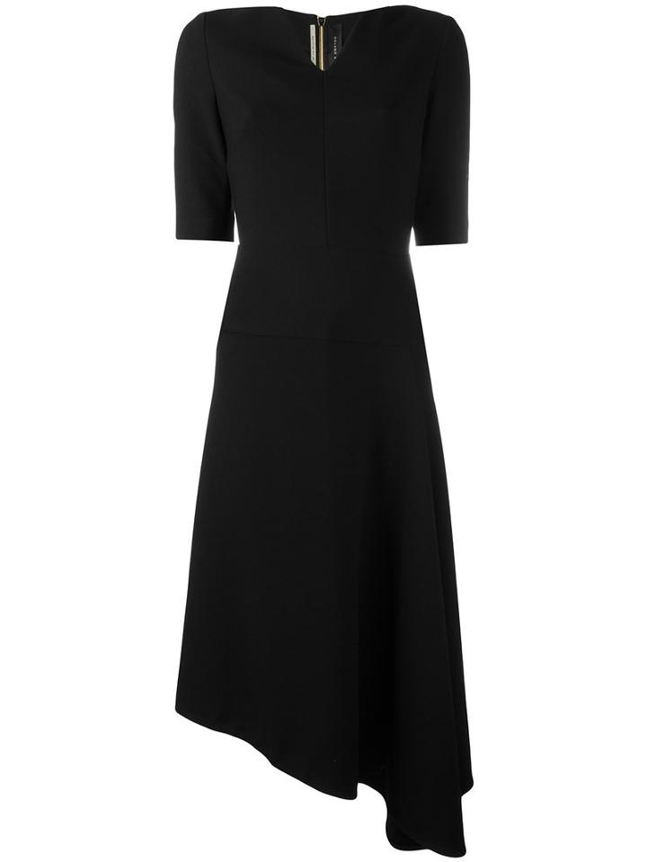 Roland Mouret Collen Dress, Women's, Size: 14, Black, Polyester/spandex/elastane/viscose