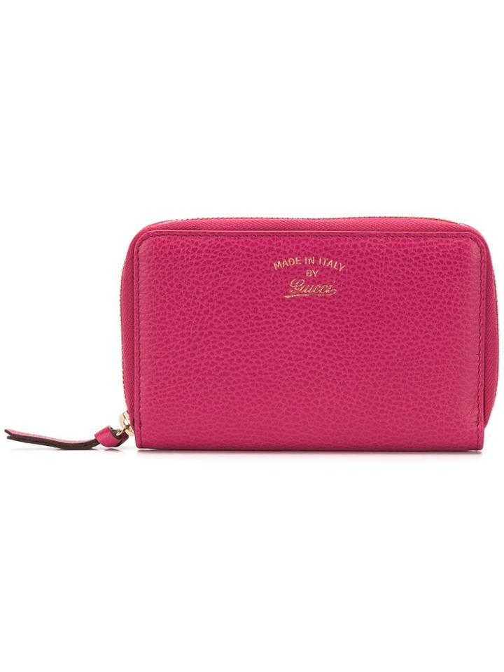 Gucci Zip Around Wallet - Pink