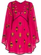 Vita Kin Jasmine V-neck Floral Embroidered Linen Dress - Unavailable