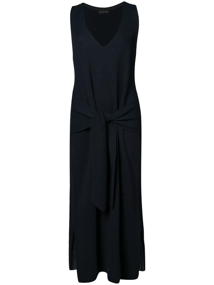Rag & Bone Tied Waist Dress - Blue