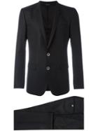 Dolce & Gabbana Two Piece Suit, Men's, Size: 48, Black, Silk/cupro/viscose/virgin Wool