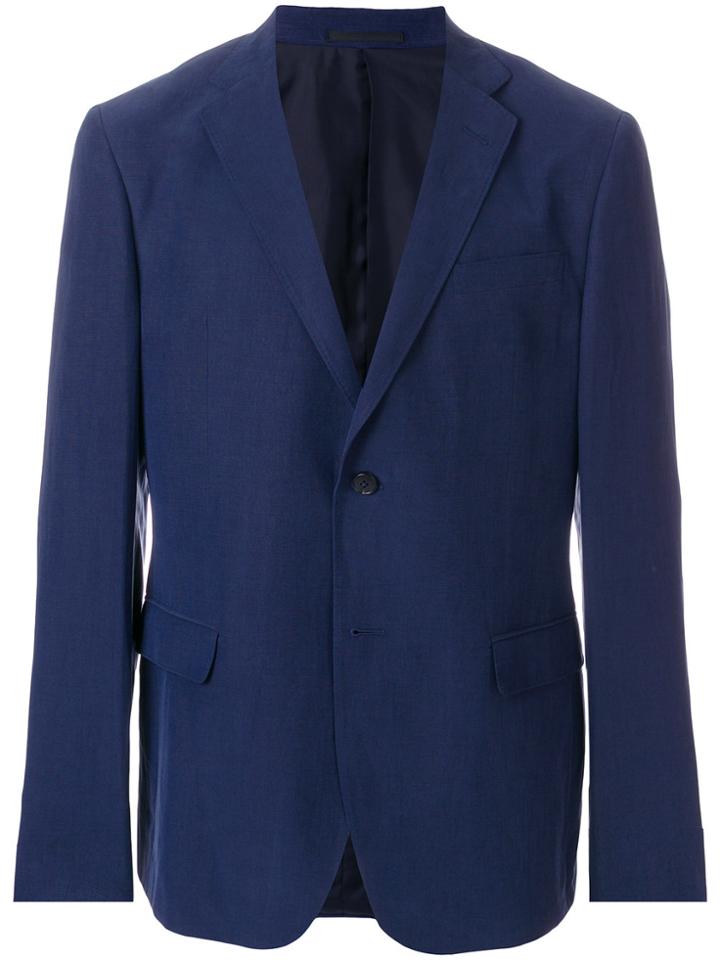 Z Zegna Classic Fitted Blazer - Blue