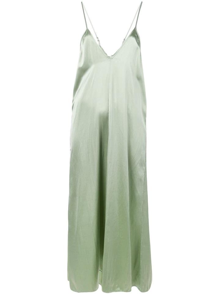 Forte Forte Knot Detail Slip Dress - Green