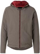 Herno Contrast Detail Hooded Jacket - Brown
