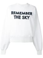 Each X Other 'robert Montgomery Remember The Sky' Sweatshirt, Women's, Size: Medium, White, Cotton