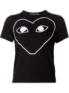 Comme Des Garçons Play Heart Print T-shirt, Women's, Size: Small, Cotton