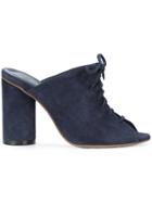 Valas Slip-on Mules - Blue