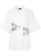 Kolor Duct Tape Effect Shirt - White