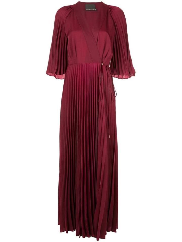 Ginger & Smart Tempera Wrap Gown - Red