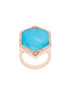 Joëlle Jewellery Diamond Set Ring - Blue
