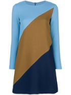 P.a.r.o.s.h. Panelled Mini Dress - Blue