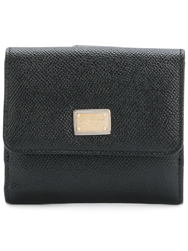 Dolce & Gabbana French Flap Purse - Black