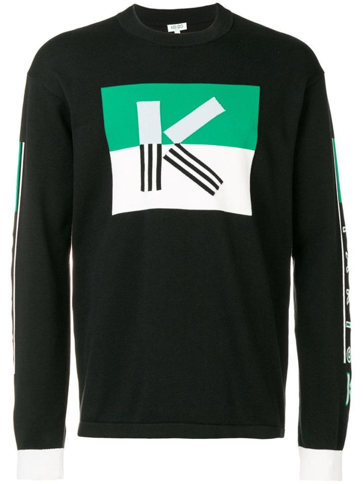 Kenzo K Colorblock Sweater - Black