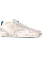 Golden Goose Deluxe Brand Mid Star Sneakers, Men's, Size: 41, Grey, Rubber/leather/suede