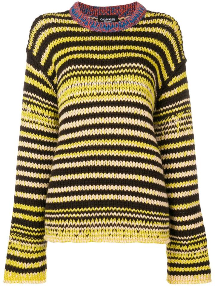 Calvin Klein 205w39nyc Television Knit Jumper - Brown
