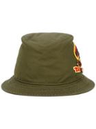 Dsquared2 Logo Patch Bucket Hat, Men's, Size: Small, Green, Cotton/brass/polyester