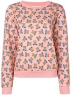 Moschino Logo Print Sweatshirt - Pink & Purple