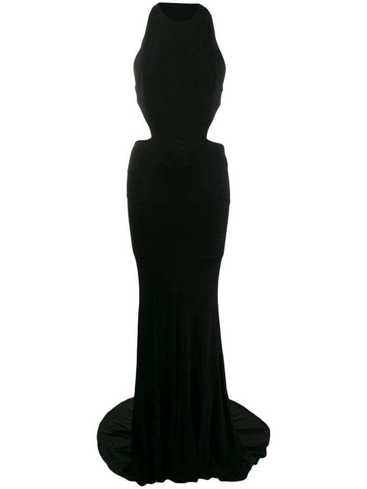 Alexandre Vauthier Scuba Cut Gown - Black